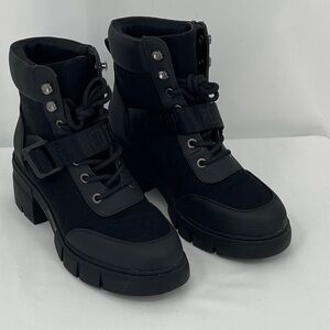 REDTOP Black Women's Ankle Boots MOTO/ COMBAT SIZE 7 LIKE NEW